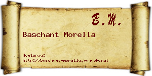 Baschant Morella névjegykártya